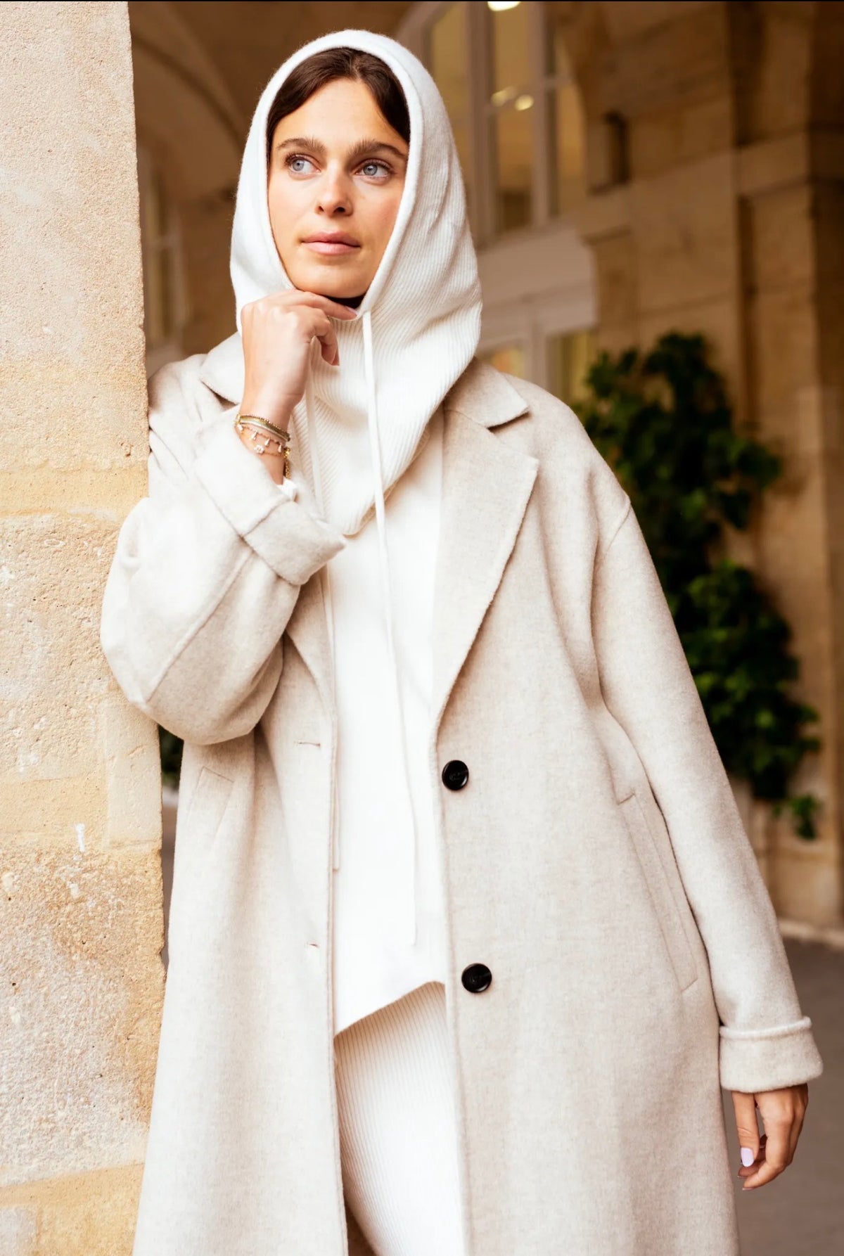 Capuche en maille